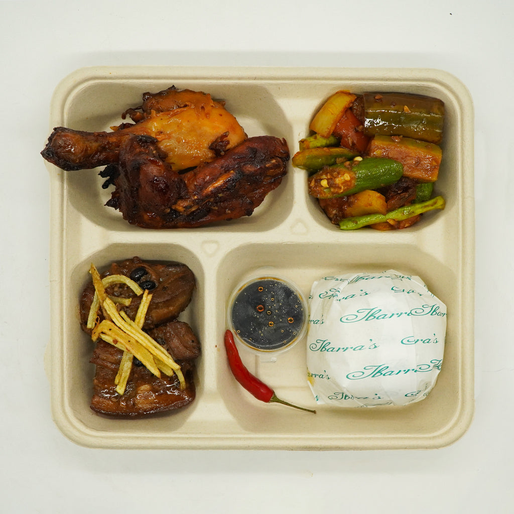 Pork Humba, Chicken Inasal and Pinakbet Rice