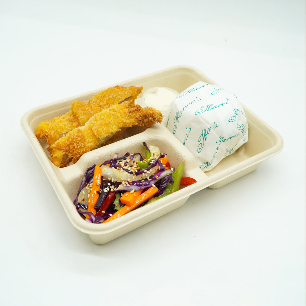 Pork Tonkatsu and Yasai Itame Rice