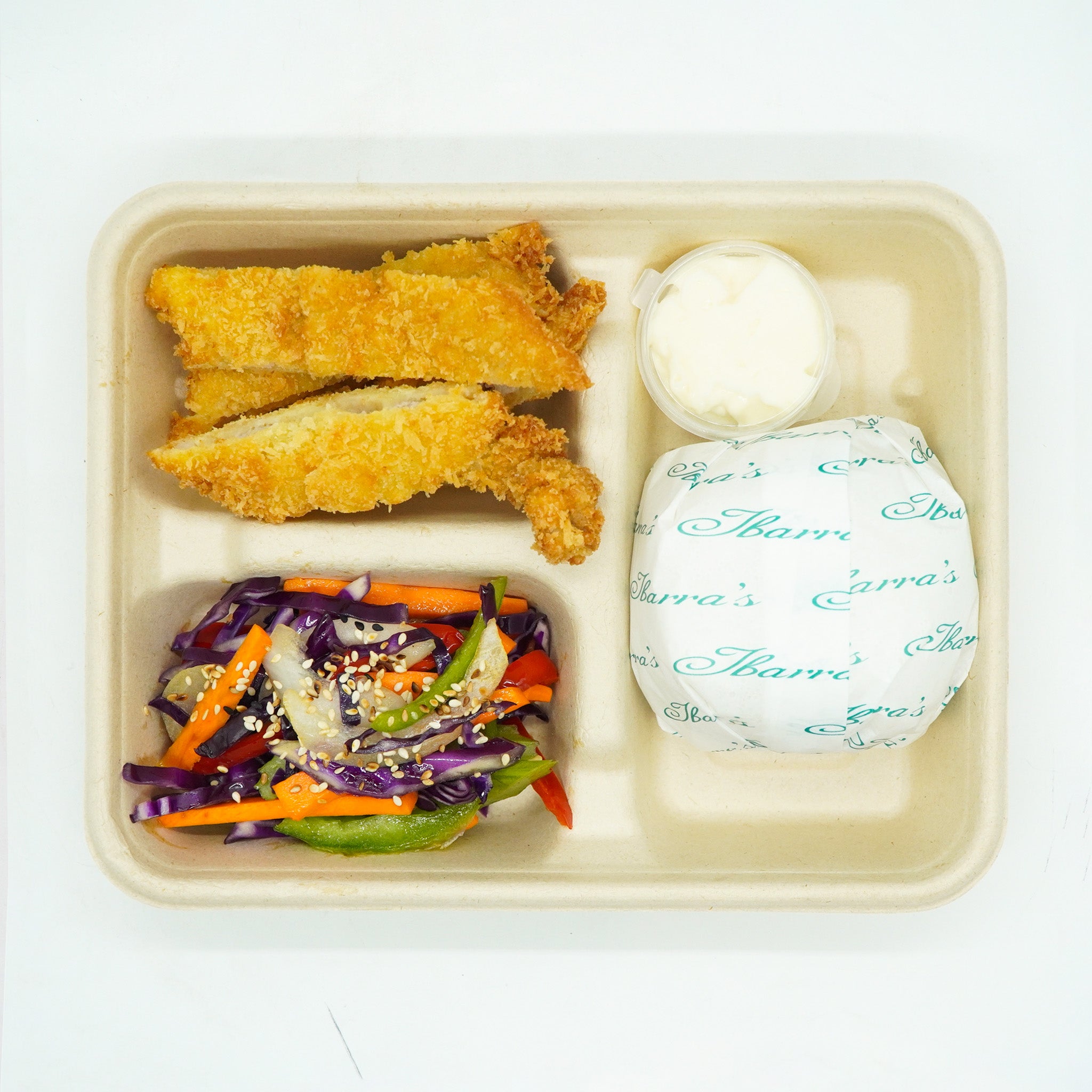 Pork Tonkatsu and Yasai Itame Rice